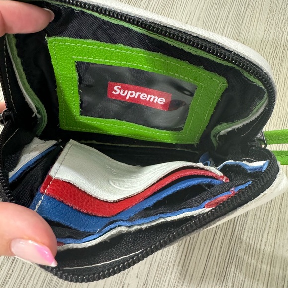 SUPREME NY Vanson Leathers Green Logo Patch Wrist/Waist Bag SS17 - Picture 5 of 5